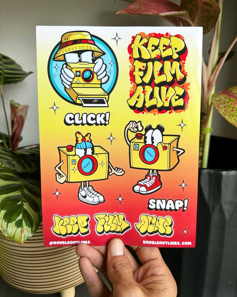 Keep Film Alive Sticker Sheet