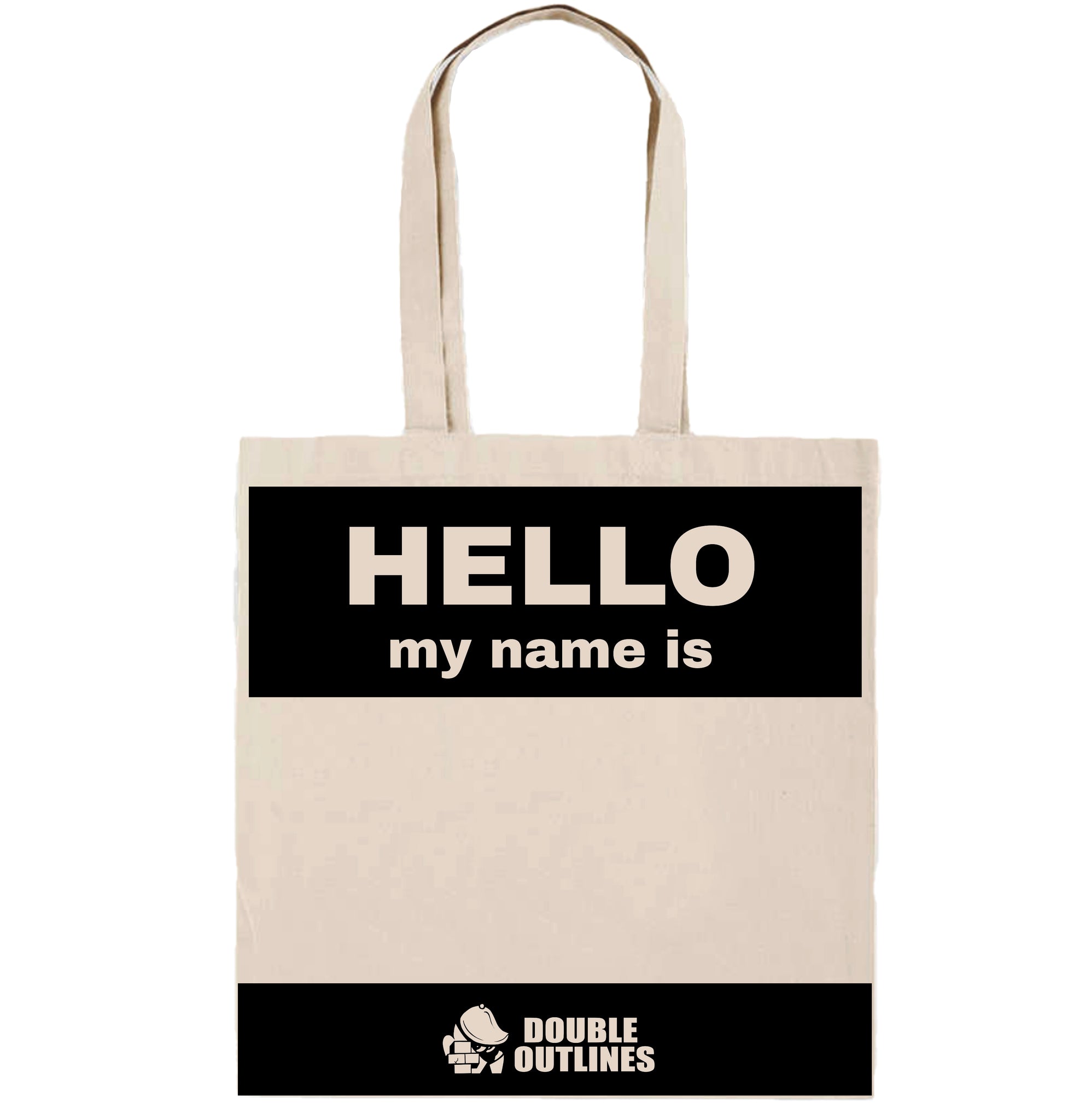 Hello My Name Is... Tote Bag - Black