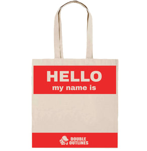 Hello My Name Is... Tote Bag - Red