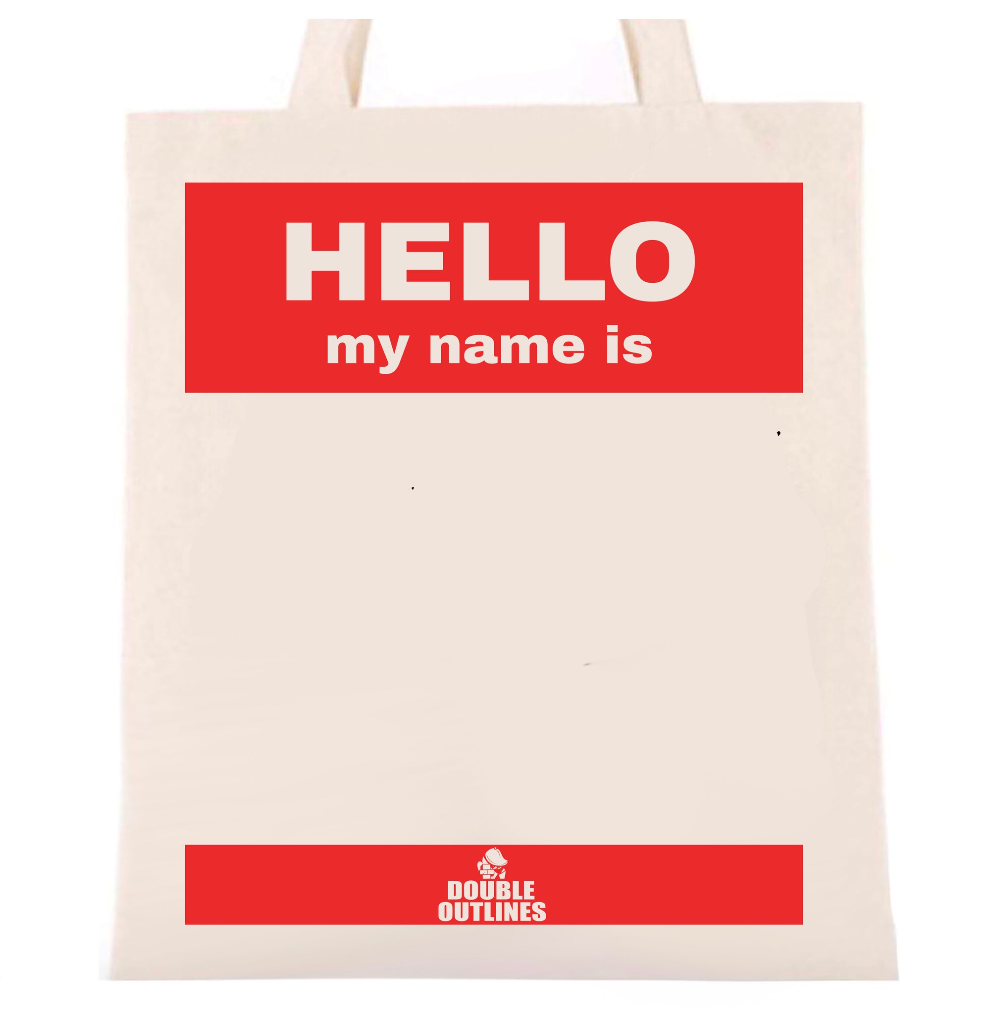 Hello My Name Is... Tote Bag - Red