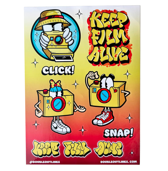 Keep Film Alive Sticker Sheet