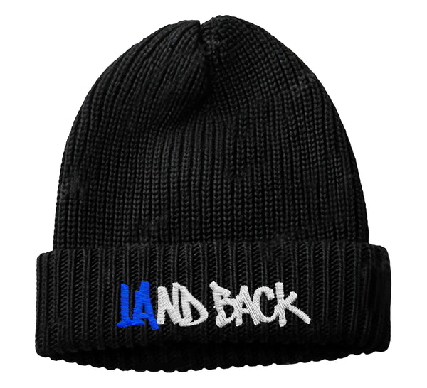 PRE-ORDER: LAnd Back Docker Beanie - Black