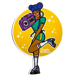 Roller Girl Sticker