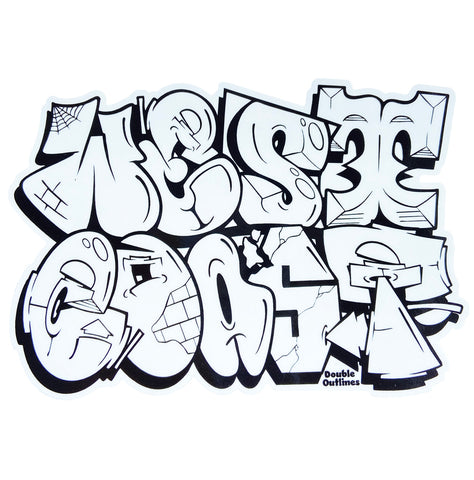 West Coast Mash-Up Sticker
