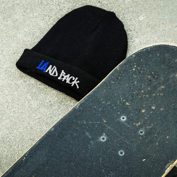PRE-ORDER: LAnd Back Cuff Beanie - Black