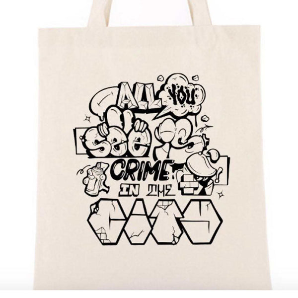 Crime Tote Bag