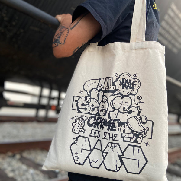 Crime Tote Bag