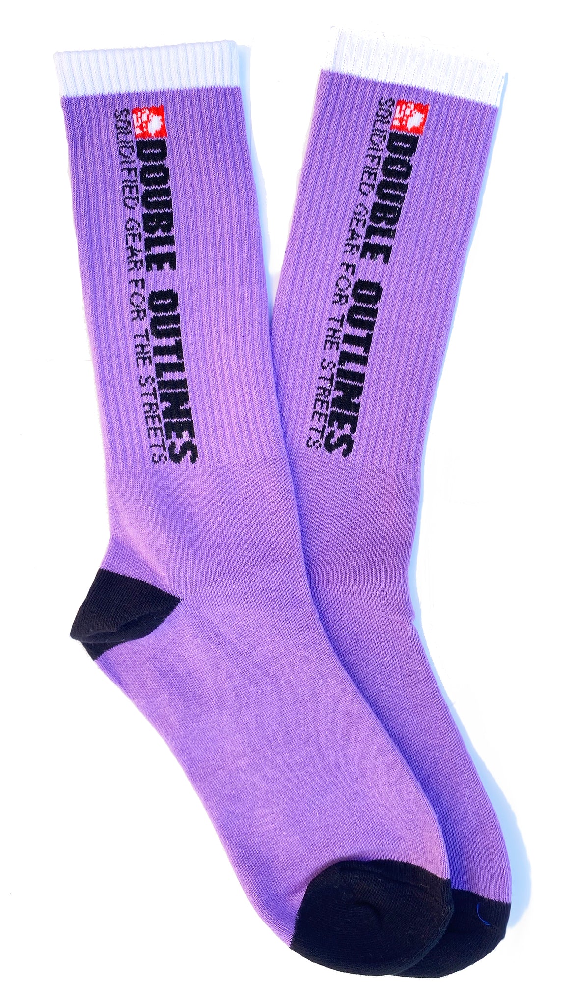 Double Outlines Streak Socks